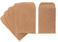 Coin and Small Parts Envelopes Box of 500 2.25"x 3.5" with Gummed Flap for Homes and Office Use