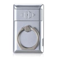 Satelliter Arc Lighter, Mobile Bracket Rechargeable Cigarette Lighter, Flameless Windproof Lighter, Windproof Lighter for Outdoor Camping, Gift(Silver)