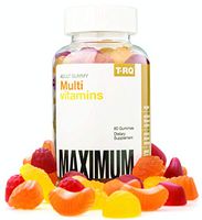 T.RQ Adult Multivitamins Gummy Supplement, Lemon/Orange/Cherry, 60 Count