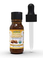 Premium Organic Cinnamon Bark Essential Oil – 100% Pure – All Natural - 15mL - USDA Certified – Therapeutic Grade – Undiluted – Best for Aromatherapy Diffusers. WIth Glass Dropper