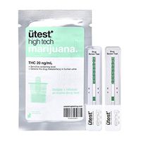 ÜTest Highly Sensitive Instant THC 20 ng/mL Marijuana Single Panel Home Drug Test (2 pack)LOW Detection Level - Customer Service Included