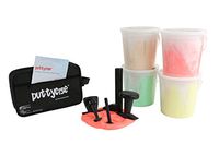 CanDo 10-2826 Puttycise Theraputty with Bag and Putties, 4 x 5 lb, Tan- Green, 5-Tool Set