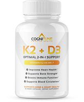 Vitamin K2 (MK7) with D3 Supplement - Premium Natural Heart & Bone Health Capsules - Pure D3 Plus K2 Complex with 5000 IU of Vitamin D 3 & 90 mcg of Vitamin K 2-60 Count