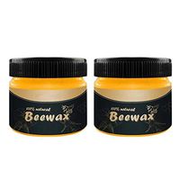 Natural Wood Seasoning Beeswax Complete Solution Furniture Care Beeswax Home Cleaning Cleaner and Protector Wax Renew Cutting Boards, Woods, Bamboo, Wooden Surfaces Complete
