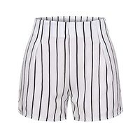 LinqiudD 2019 New Women Stripe Print Zipper Casual Hot Pants Lady Summer Beach Shorts Trousers(White,M)