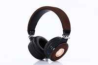 Bluetooth Headphones, Fordable Noise Cancelling Headphones Over Ear with Mic (Brown)