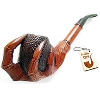 Exclusive Style "Eagle Claws" + Pouch. Long Tobacco Pipe Churchwarden Engraved, Handcrafted