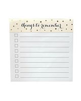 Roobee Things to Remember Gold Foil Oversized Notepad, 250 Count