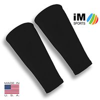 iM Sports SKINGUARDS Skin Protection Forearm Sleeves + Protects Aging or Thin Skin + UV Protection - Unisex + Made in USA - Black - X-Small/Small - Pair