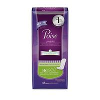 Poise Incontinence Liners, Regular Length, Very Light Absorbency, 48 Count (Pack of 2)