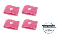 Anti-Nausea Wristbands by Prime Time Direct for Motion Sickness, Acupressure, Travel Bands - Pink (Pack of 2)