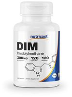 Nutricost DIM (Diindolylmethane) Plus BioPerine 300mg, 120 Veggie Capsules - Up to 4 Month Supply, Max Strength DIM Supplement