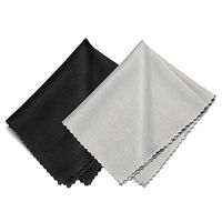 AISSWZBER Microfiber Cleaning Cloths for Sunglasses,Glasses, Screens, Tablets, Phones,Cameras LCD TV Screens and More 2 Pack- 6"x7"