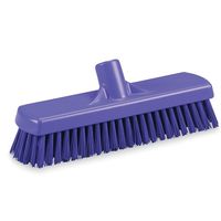 Vikan Stiff Floor Scrub Brush - 12"W - Purple - Purple