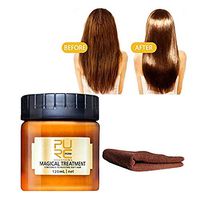 77JOK Hair Treatment Mask - 2019 Magical Hair Mask 5 Seconds Repairs Damage Hair Root Hair Tonic Keratin Hair & Scalp Treatment Hair Mask Hair Care for all Damaged Hair 120ML with Towel (120ML+ Towel)