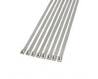 5/16" Stainless Steel Self-Locking Ball Lock Cable Ties, Extra Wide, Monster Size (10, 32)