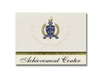 Signature Announcements Achievement Center (Milwaukee, WI) Graduation Announcements, Presidential style, Basic package of 25 with Gold & Blue Metallic Foil seal