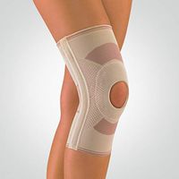 Bort 114150 Open Patella Knitted Knee Support, Knee Brace with Splints- XLarge, Beige (14.6″ – 16.1″Calf/17.3″ – 18.9″ Thigh)