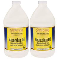 Swanson Magnesium Oil Spray Zechstein Magnesium Soothes Muscles Nourishes Skin Stress Relief Sleep Rapid Absorption Dr. Barbara Hendel's Formula 64 fl oz (1.9 l) Liquid (2 Pack)