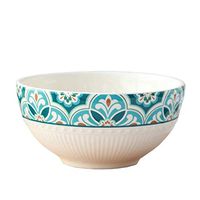 AXZHYX Bowl Ceramic Tableware Household Rice Noodle Soup Bowl Small Stirring Fruit Salad Plate 15.5x7cm Hotel Tableware Home Noodles Boiled Fish Soup Bowl