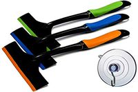 All Purpose Squeegee | Ideal for Shower Stalls, Car Windshield, Mirrors, Kitchen Counters,Tiles | Shower Squeegee with Firm Rubber Grip Sturdy Ergonomic Design | Compact Versatile Window Squeegee tool