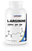 Nutricost L-Arginine 1000mg, Amino Acid Tablets (300 Tablets)