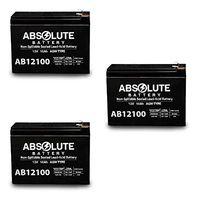 3PK 12V 10AH Replaces PS12100 REC1012 S12100 SLA1097 SLA1105 TPH12100 Battery