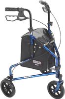 3 Wheel Flame Blue Walker W/Basket Tray & Pouch- Blue *** Product Description: 3 Wheel Flame Blue Rollator Walker W/Basket Tray & Pouch- Blue3 Wheel Flame Blue Rollator Walker With Basket Tray And Pouchthis 3 Wheel Rollator In Blue Has A Lightwei ***