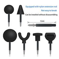 Percussion Massage 6pcs Tip Bit for Jigsaw Massager Adapter Attachment Kit Set - Nylon Connector