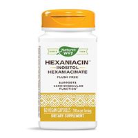 Nature's Way HexaNiacin Inositol Hexaniacinate 590 mg Potency Flush-Free, 60 VCaps