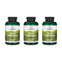Swanson Saw Palmetto Herbal Supplement for Men Prostate Health Hair Supplement Urinary Health 540 mg 250 Capsules (3 Pack)
