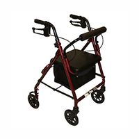 Roscoe -Z600J Junior Rollator with Padded Seat (Burgundy) - CM