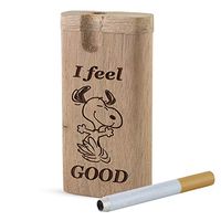 Original Handmade Engraved I Feel Good Stash Box with Metal Rod