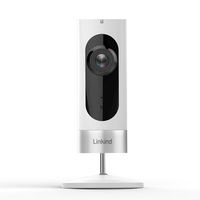 Linkind Indoor Security Camera, 1080p WiFi Smart Home Camera with Wide Angle Lens/Motion Detection/2-way Audio, IR Night Vision, MicroSD Support(Not Included), White