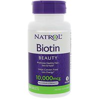Natrol Biotin Maximum Strength 10,000 mcg (Pack of 5) (100 tablets)