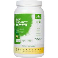 Dr. Forest Organic Raw Cold Pressed Vegan Plant Protein Powder - Add to Your Favorite Smoothies or Shakes - Non-GMO Certified Organic 20 Grams Protein per Serving, 2.2 lbs (Vanilla, 2.2 lbs)