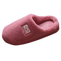 Theoylos Women's Winter Slippers Warm Plus Velvet Home Shoes Unisex Casual Cotton Slippers Soft Cute Indoor Slippers Pink