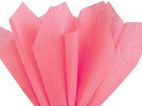 Coral Rose Pink Art DIY Crafts Tissue Paper for Gift Wrapping 15"X20" 5 Sheets