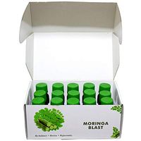 Pure Moringa Oleifera Ayurvedic Superfood Orange Flavor Shots with Vitamins, Minerals, Amino Acids - Anti Aging & Energy Boost Supplement (15 Pack)