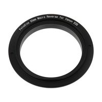 Fotodiox 55mm Macro Reverse Mount Adapter, for Canon EOS 1D, 1DS, Mark II, III, IV, 1DC, 1DX, D30, D60, 10D, 20D, 20DA, 30D, 40D, 50D, 60D, 60DA, 5D, Mark II, Mark III, 7D, Rebel XT, XTi, XSi, T1, T1i, T2i, T3, T3i, T4, T4i, C300, C500