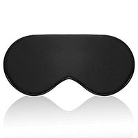 Silk Sleep Mask Eye mask for Sleeping-Soft Sleeping Mask Adjustable Blindfold Eyeshade for Men Women and Kids,Comfortable Eye Cover for Travel Nap Shift Work (Black)