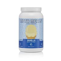Meta Meals Vanilla Meal Shake Powder (996 Grams Per Tub - 10 Servings) High-Protein, Low-Sugar