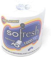 12 Rolls Of 3-Layer Eco-Friendly Roll Toilet Paper,Unbleached Tissue Paper, White, (Case Of 12 Rolls, 1200 Per Roll, 12000 Towels) (3)