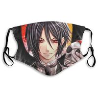 Black Butler Glasses Anti-Smog Mask,Adjustable Earloop Face Double Layer Mask,Washable, Reusable Masks,Protection from Dust, Pollen, Pet Dander, Other Airborne Irritants