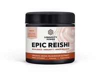 Epic Reishi, 100% Organic Medicinal Mushroom Formula, Stress Resilience, Inner Calm, Immune Support, 16 Servings, 25g (0.8oz)