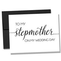 To My Stepmother on My Wedding Day Notecard - Wedding Day Notecard - Cards for Brides (NC123)