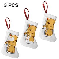 Christmas Tree and Fireplace Decoration Smiling Cat Cartoon Personalized for Funny Xmas Party
