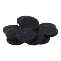 50pcs Round Essential Oil Diffuser Locket Necklace Refill Pads Aromatherapy Diffuser Necklace Replacement Pads Dia.22.5mm(7/8"),Black