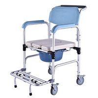 ZXQL Crutch Bath Chair Walking aids, Toilet for The Elderly Mobile Toilet Disabled Sitting Chairs Pregnant Women Patient Sitting Toilet Bath Chair Belt Wheel Bearing Strong