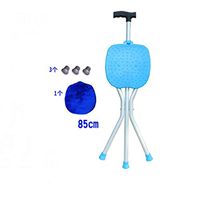 moxin Walking Cane Seat Folding Walking Stick Tripod Spectator Seat for, a, Silver Massage Stool Foot Sleeve seat